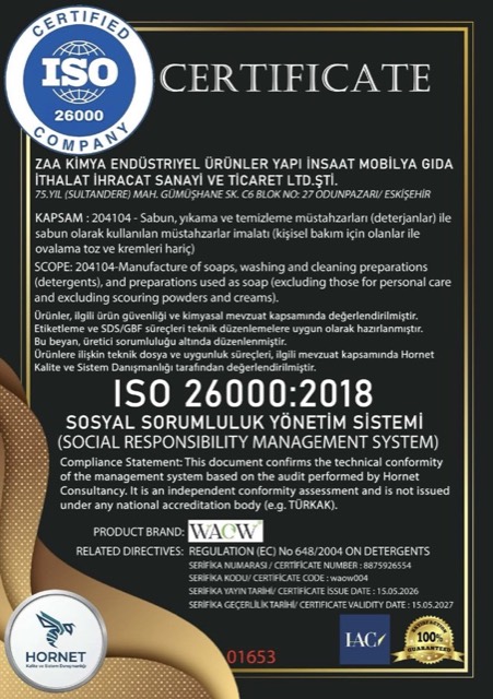 ISO 26000:2018 belgesi