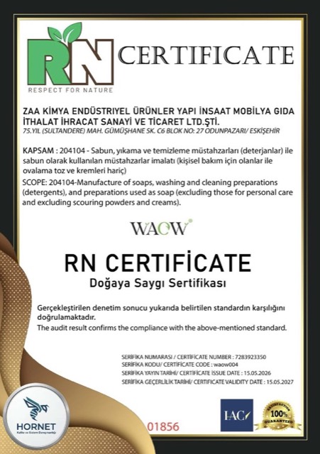 RN Sertifikası belgesi